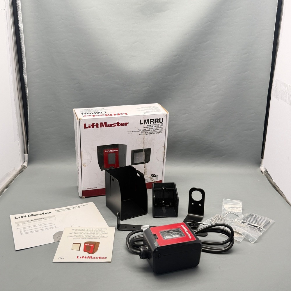 Liftmaster LMRRU Monitored Retro Reflective Photo Safety Sensor New See Pictures